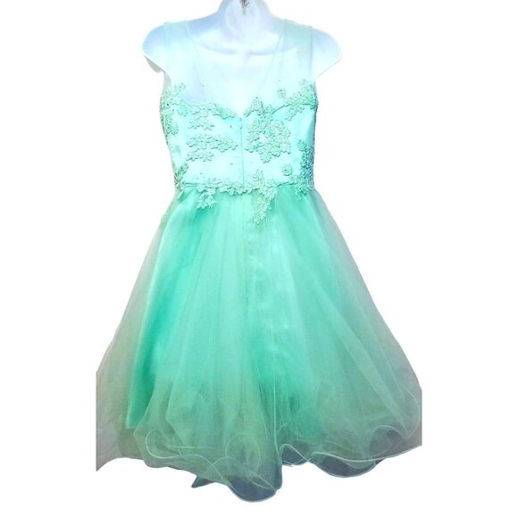 Dancing Queen Dress Size XS Dance Cocktail Party Special Occasion Blue - Picture 4 of 8